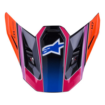 Helm-Ersatzteile Alpinestars S-M7 Fuse Visor Blue Purple Pink Glossy Helm-Ersatzteile Alpinestars S-M7 Fuse Visor Blue Purple Pink Glossy