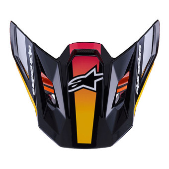 Helm-Ersatzteile Alpinestars S-M7 Rise Visor Black Yellow Pink Glossy Helm-Ersatzteile Alpinestars S-M7 Rise Visor Black Yellow Pink Glossy