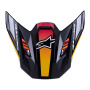 Helm-Ersatzteile Alpinestars S-M7 Rise Visor Black Yellow Pink Glossy