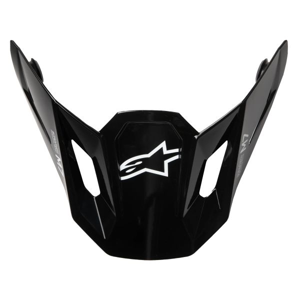 Helm-Ersatzteile Alpinestars S-M7 Solid Visor Black Glossy
