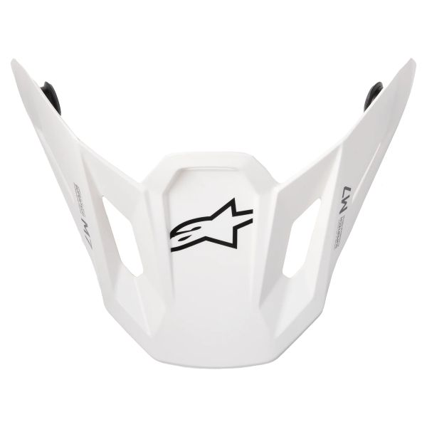 Helm-Ersatzteile Alpinestars S-M7 Solid Visor White Glossy