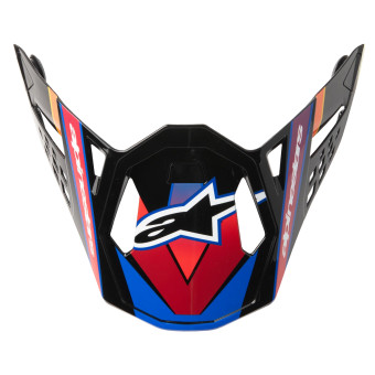 Helm-Ersatzteile Alpinestars Visor S-M10 Era Blue Red Yellow Fluo Glossy Helm-Ersatzteile Alpinestars Visor S-M10 Era Blue Red Yellow Fluo Glossy