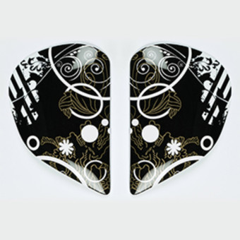 Helm-Ersatzteile Arai Quantum Fiction Pivot-Platte Schwarz Helm-Ersatzteile Arai Quantum Fiction Pivot-Platte Schwarz