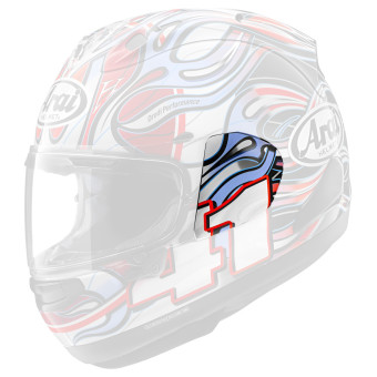 Helm-Ersatzteile Arai Bildschirm-Platine RX-7V Evo Haga WSBK Helm-Ersatzteile Arai Bildschirm-Platine RX-7V Evo Haga WSBK