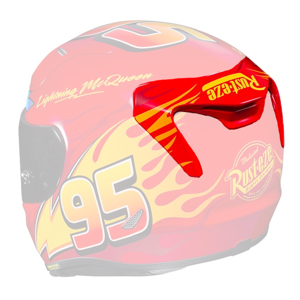 Helm-Ersatzteile HJC Hintere Belftung RPHA 11 Lightning Mcqueen