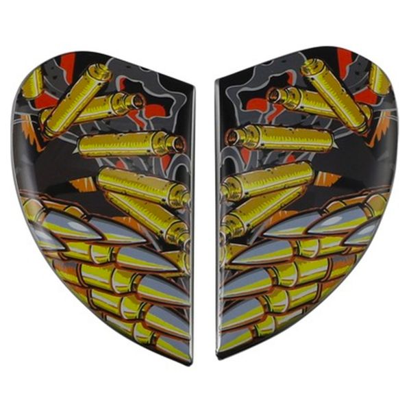 Helm-Ersatzteile ICON Seitenplatten Airform Warthog Silver