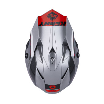 Helm-Ersatzteile Kenny Visiere Track Grey Red