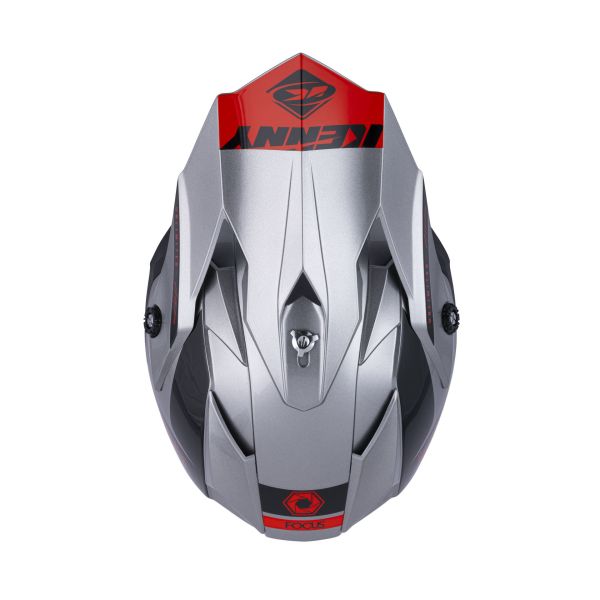 Helm-Ersatzteile Kenny Visiere Track Grey Red
