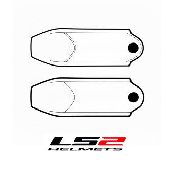 Helm-Ersatzteile LS2 Kinnriemenabdeckung Kid FF812