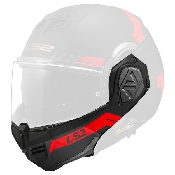 Helm-Ersatzteile LS2 Kinnst�tze Advant FF906 Bend