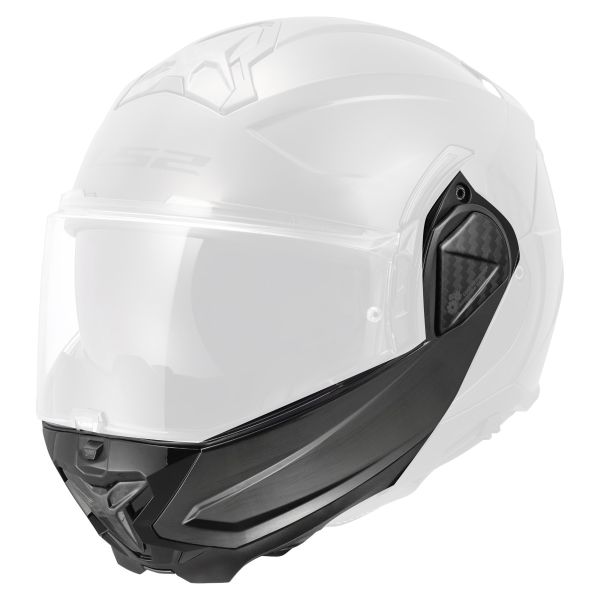Helm-Ersatzteile LS2 Kinnhalter Advant II FF910 Jeans Titanium
