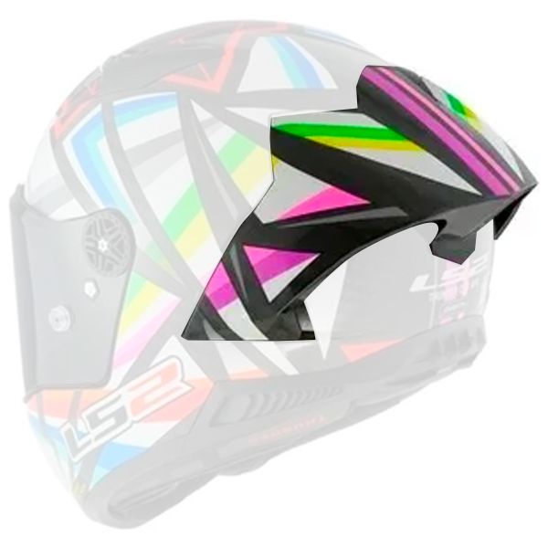 Helm-Ersatzteile LS2 Spoiler Thunder C GP Flash Black FF805