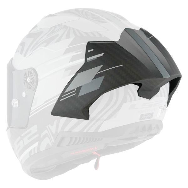 Helm-Ersatzteile LS2 Spoiler Thunder C GP Polar Matt Black FF805