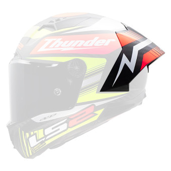 Helm-Ersatzteile LS2 Spoiler Thunder GP Aero Replica Black FF805 Helm-Ersatzteile LS2 Spoiler Thunder GP Aero Replica Black FF805