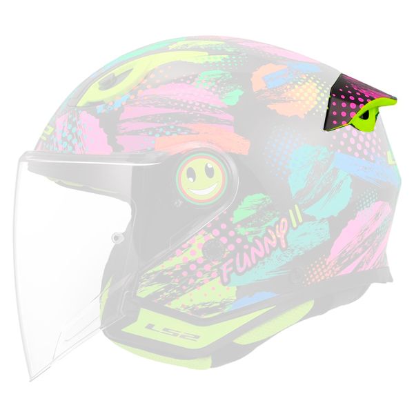 Helm-Ersatzteile LS2 Hintere Bel�ftung Funny II Joy OF622
