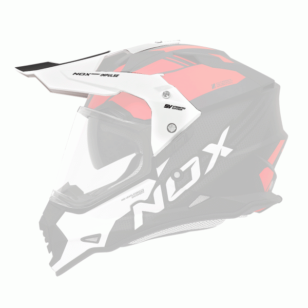 Helm-Ersatzteile NOX Mu¼tze N312 Impulse wei rot