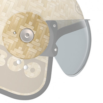 Helm-Ersatzteile Roof Seitenplatten + Schrauben Bamboo RO15