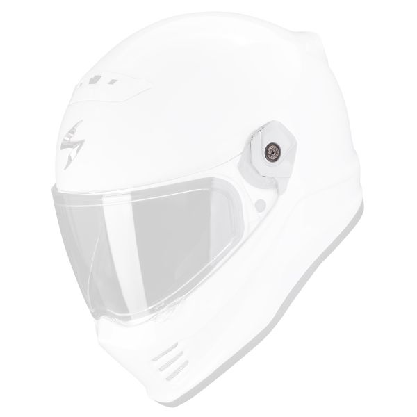 Helm-Ersatzteile Scorpion Abdeckkappe Bildschirmbefestigung Covert FX White Helm-Ersatzteile Scorpion Abdeckkappe Bildschirmbefestigung Covert FX White