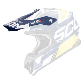 Helm-Ersatzteile Scorpion Mu�¼tze VX-16 Evo Air Analog White Blue Yellow