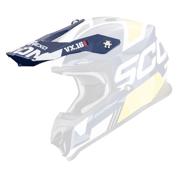 Helm-Ersatzteile Scorpion Mu�¼tze VX-16 Evo Air Analog White Blue Yellow