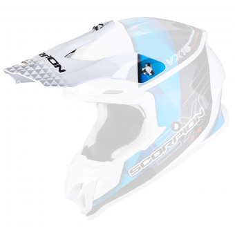 Helm-Ersatzteile Scorpion Mu¼tze VX-16 - VX-16 Evo Air Gem White Blue