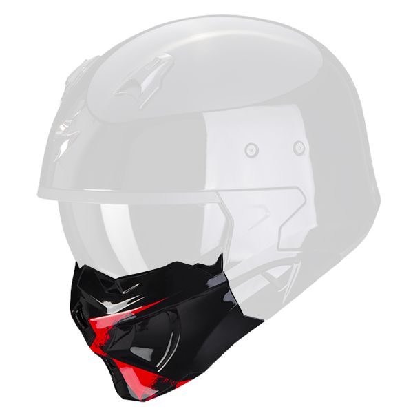 Helm-Ersatzteile Scorpion Maske Covert-X Tanker Black Red