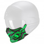 Helm-Ersatzteile Scorpion Exo Combat Evo Samurai Matt Black Green Maske