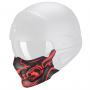 Helm-Ersatzteile Scorpion Exo Combat Evo Samurai Matt Black Red Maske