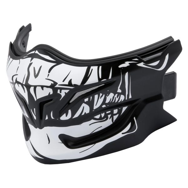 Helm-Ersatzteile Scorpion Exo Combat II Matt Black White Maske