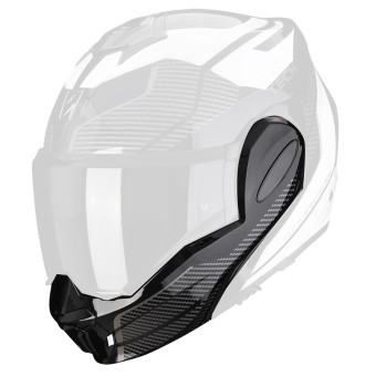 Helm-Ersatzteile Scorpion Kinnhalter Exo Tech Evo Animo Black White