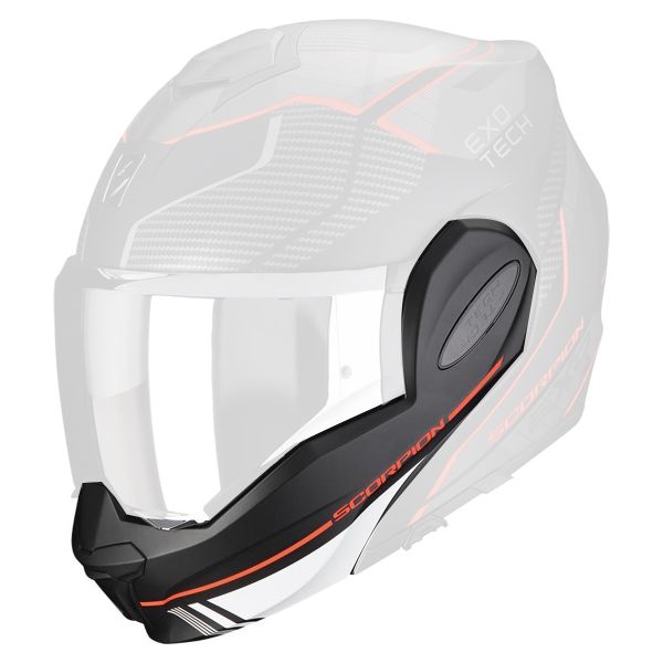 Helm-Ersatzteile Scorpion Kinnhalter Exo Tech Evo Animo Matt Black Red