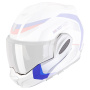 Helm-Ersatzteile Scorpion Kinnhalter Exo Tech Evo Pro Acuti White Blue Red