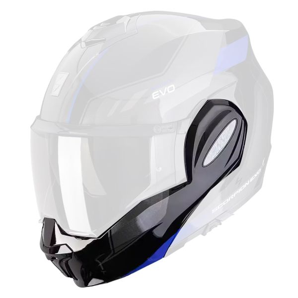 Helm-Ersatzteile Scorpion Kinnhalter Exo Tech Evo Socius Black Blue