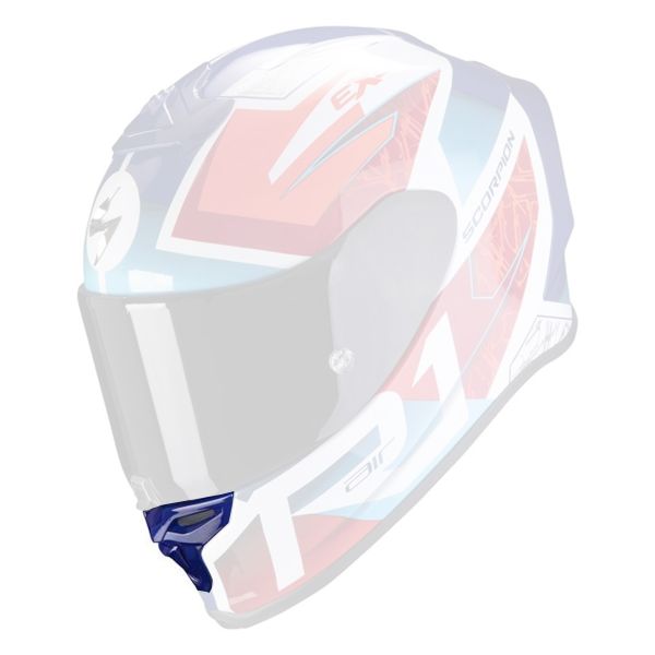 Helm-Ersatzteile Scorpion Bel�ftung Kinn Exo R1 Air Infini White Blue Red