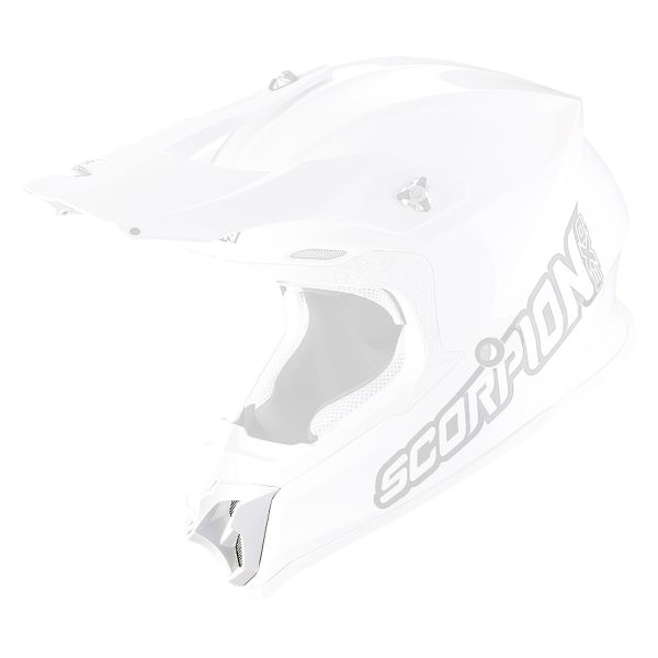 Helm-Ersatzteile Scorpion Kinnriemen VX-16 Evo Air Pearl White
