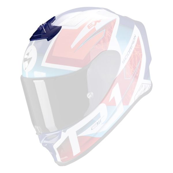Helm-Ersatzteile Scorpion Exo R1 Air Infini White Blue Red Superior Ventilation