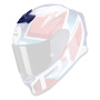 Helm-Ersatzteile Scorpion Exo R1 Air Infini White Blue Red Superior Ventilation