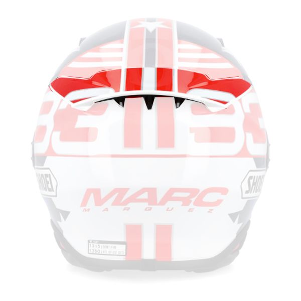 Helm-Ersatzteile Shoei Hintere Bel�ftung NXR2 Marquez American Spirit TC-10