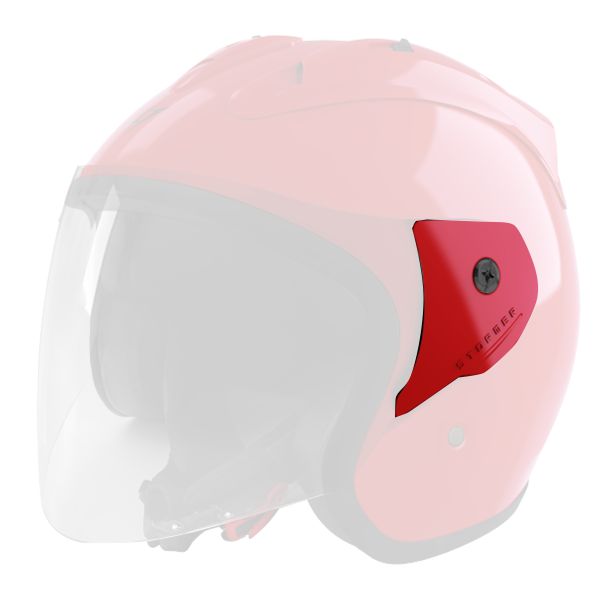Helm-Ersatzteile Stormer Kompletter Befestigungssatz SUN EVO 2.0 Red Glossy