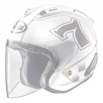 Helm-Ersatzteile Arai Pivot-Platten SZ-Ram X - Cafe Racer Weiß Helm-Ersatzteile Arai Pivot-Platten SZ-Ram X - Cafe Racer Weiß