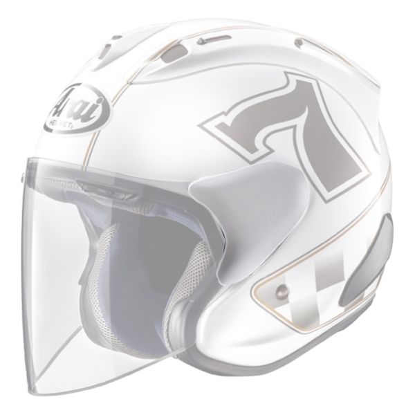 Helm-Ersatzteile Arai Pivot-Platten SZ-Ram X - Cafe Racer Wei