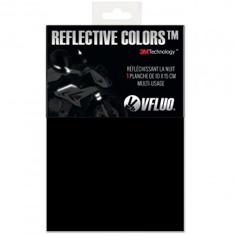 Helm-Reflektoren VFLUO Reflektierende Aufkleber zum Schneiden - Schwarz