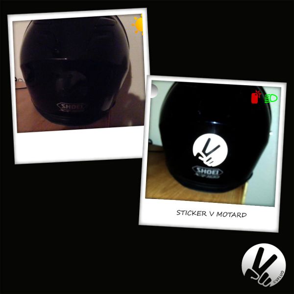 VFLUO Reflektierende Aufkleber V Schwarz