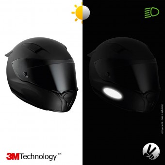 VFLUO Rreflektorstreifen Schwarz Oval