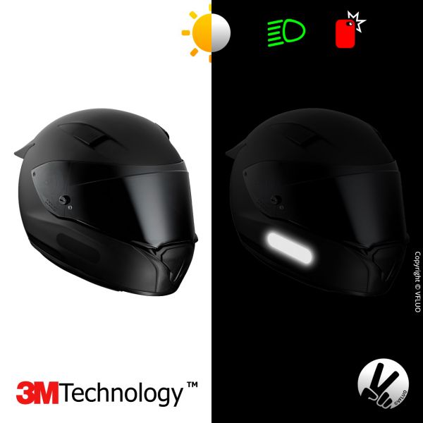 VFLUO Reflektorstreifen Schwarz Standard