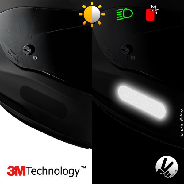 VFLUO Reflektorstreifen Schwarz Standard