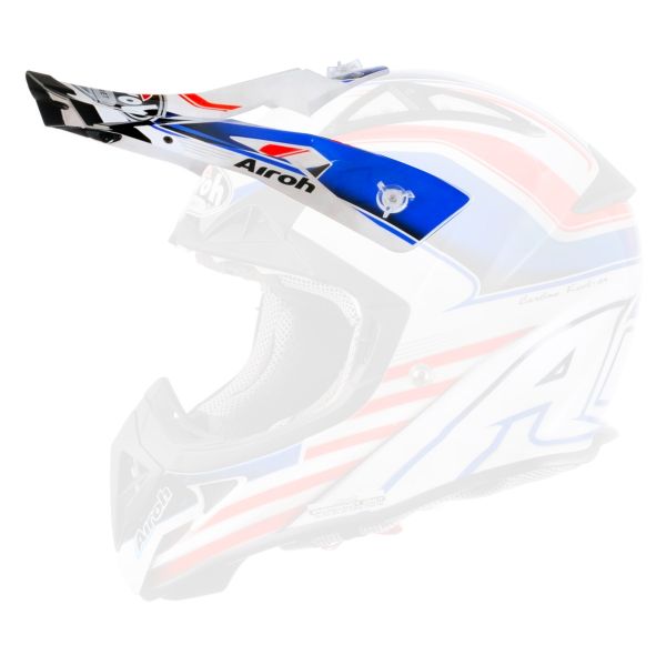 Helm-Ersatzteile Airoh Peak Aviator 2.1 Captain Blue White Red