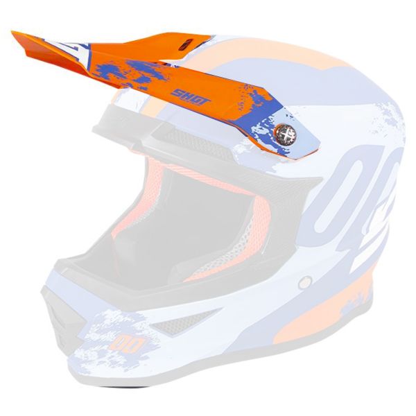 Visier SHOT Visier Furious Shadow Blue Orange Matt