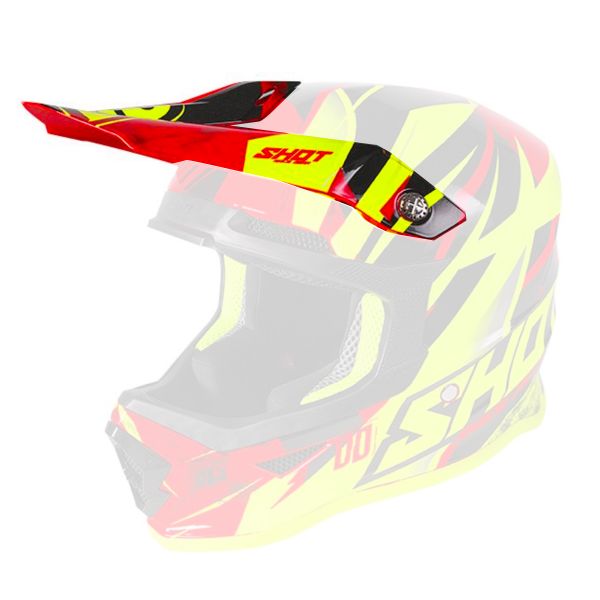 Visier SHOT Visier Furious Ventury Black Red Neon Yellow