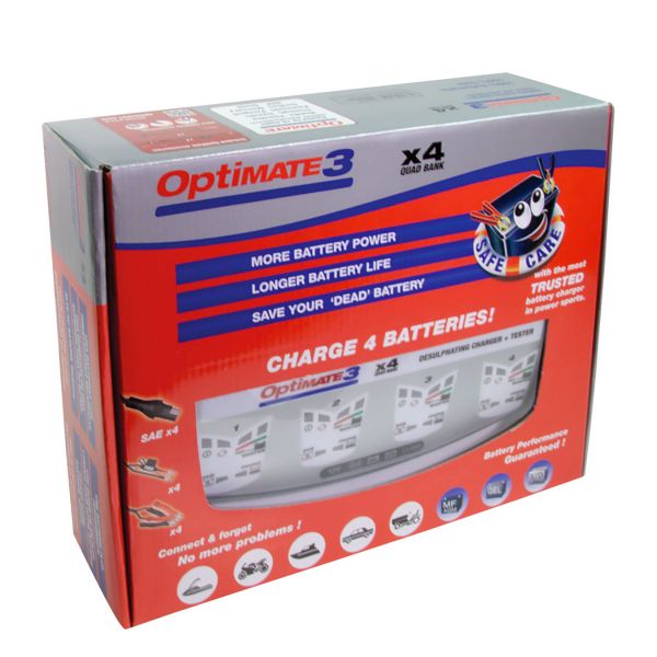 Tecmate Optimate 3 fr 4 Batterien
